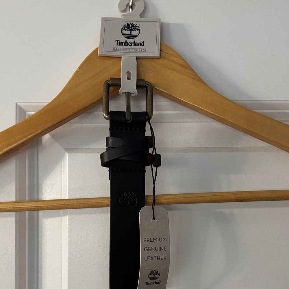 Timberland Women's Black Leather Belt